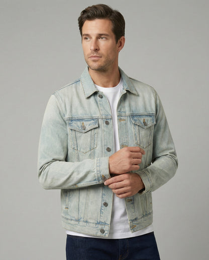 Unisex Trucker Jeansjacke Klassisch