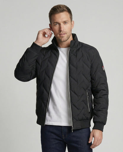 Herren Winterjacke Wattierte Norvielle Schwarz - Norvielle