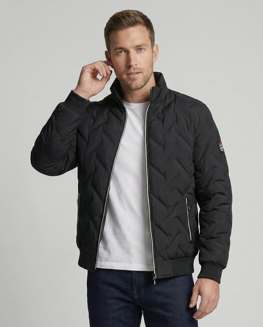Herren Winterjacke Wattierte Norvielle Schwarz - Norvielle