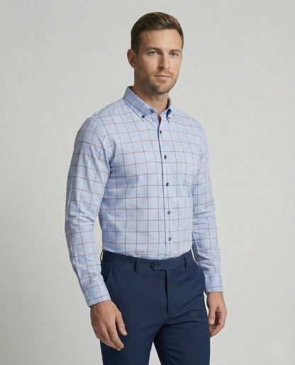 Herren Businesshemd Slim-Kentkragen