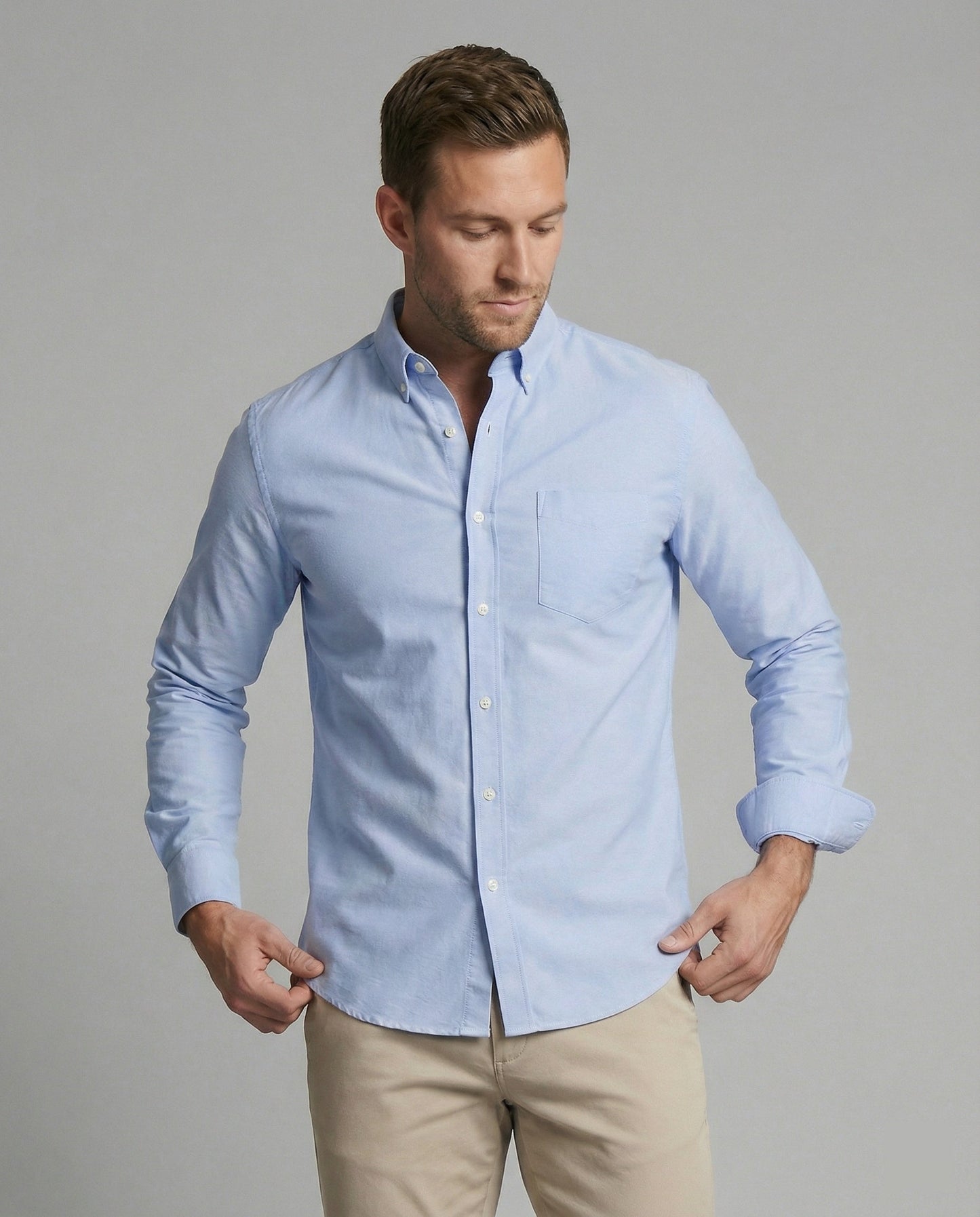 Herren Slim-Fit Oxfordhemd