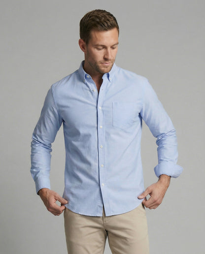 Herren Slim-Fit Oxfordhemd