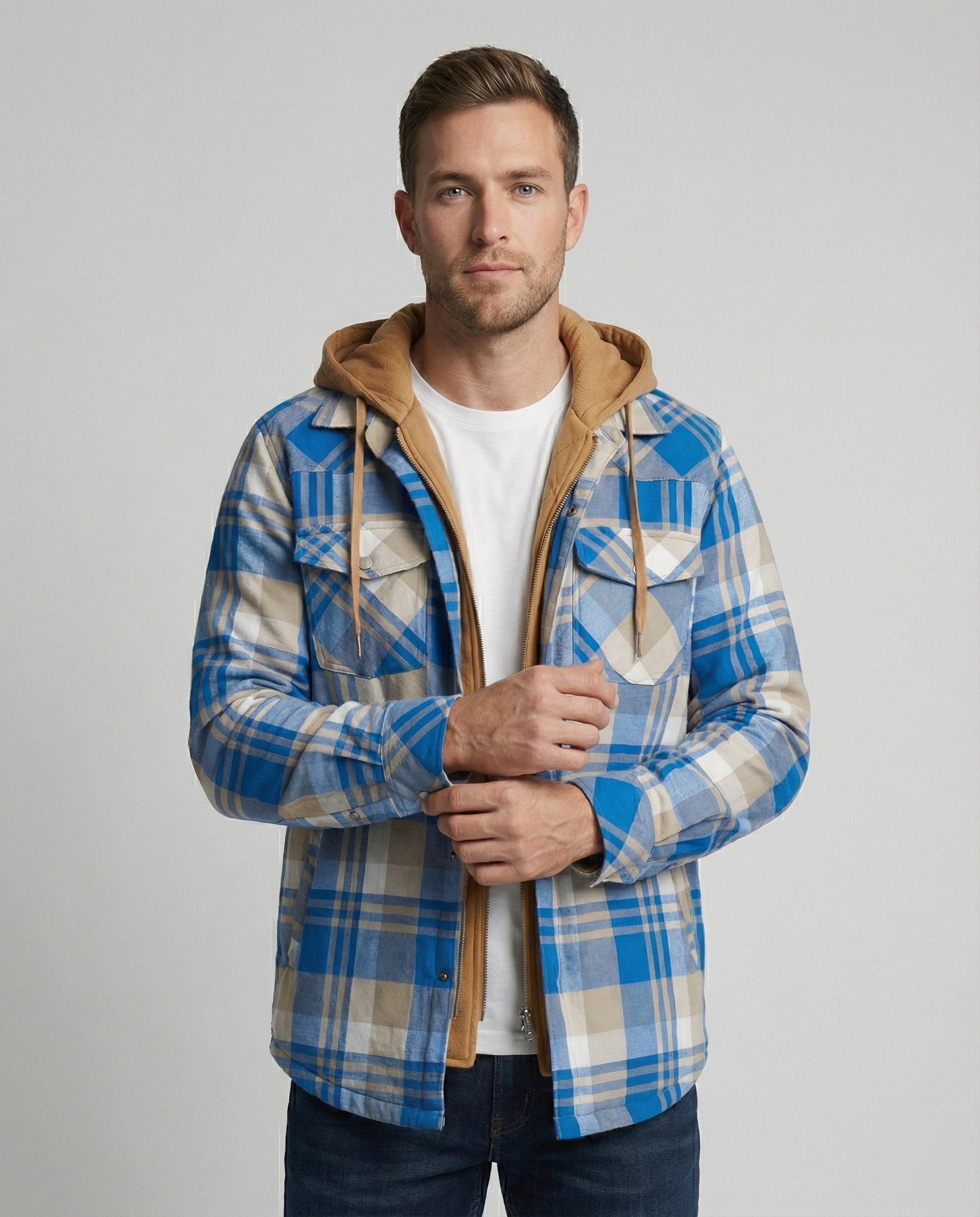 Herren Gefütterte Holzfällerjacke - Norvielle