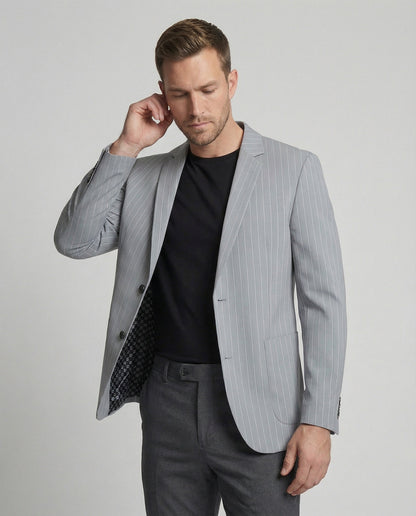 Herren Slimfit Sakko Nadelstreifen