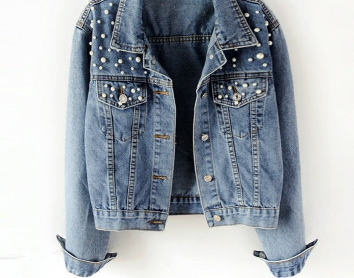 Norvielle Damen Denimjacke Pearl