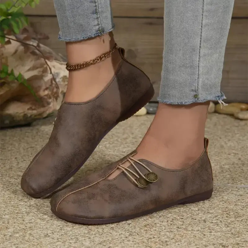 Elegante Damen Flachschuhe Weiche Sohle Ergonomisch
