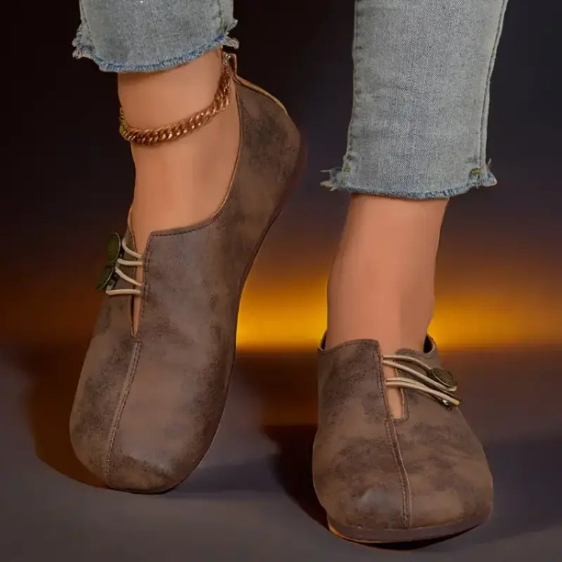 Elegante Damen Flachschuhe Weiche Sohle Ergonomisch