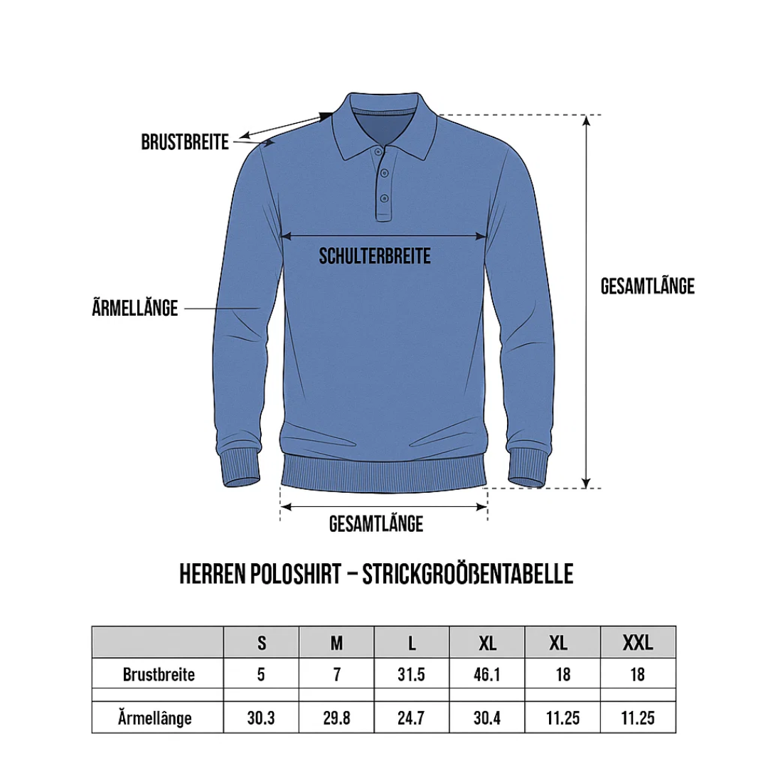 Herren Kaschmir Poloshirt Elegantes Design Beige