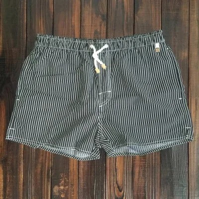 Herren Badeshorts Streifen Baumwolle Bequem