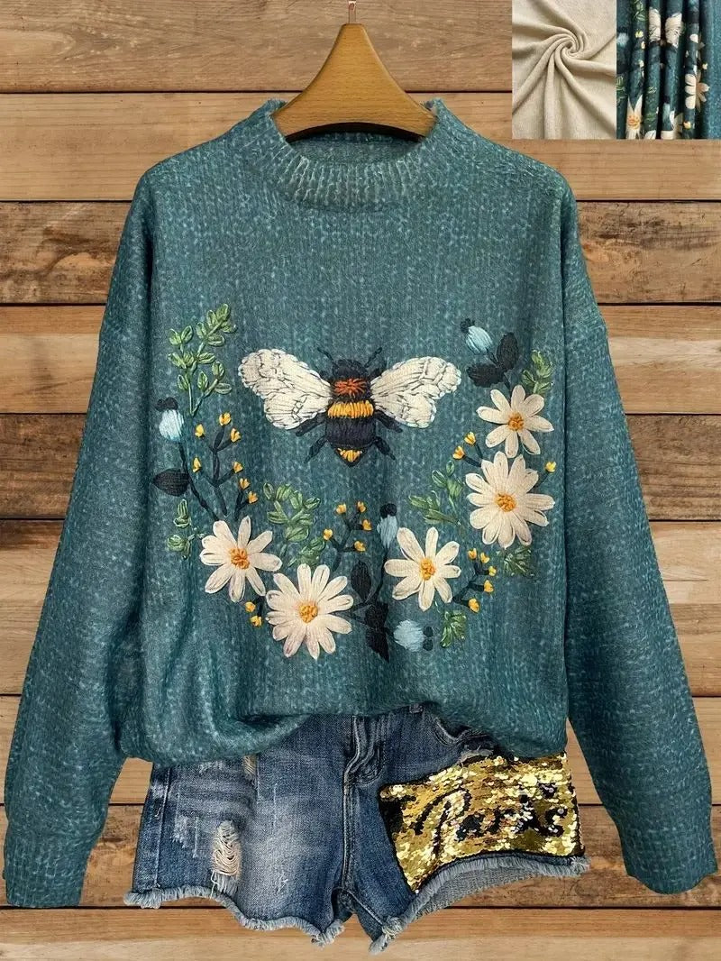 Norvielle Damen Pullover Bedruckt - Norvielle