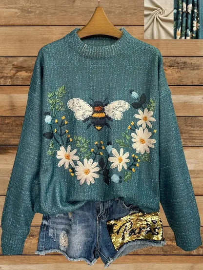 Norvielle Damen Pullover Bedruckt - Norvielle