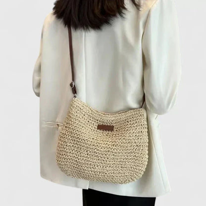 Damen Schultertasche Natürlich Leder