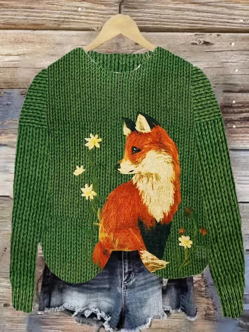 Norvielle Damen Pullover Bedruckt