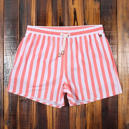 Gildar Herren Shorts Gestreift Sommer Leicht