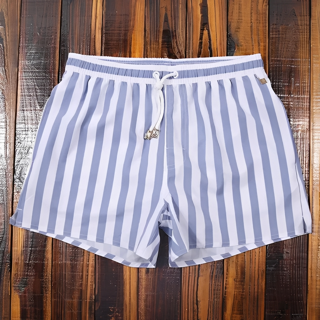 Gildar Herren Shorts Gestreift Sommer Leicht
