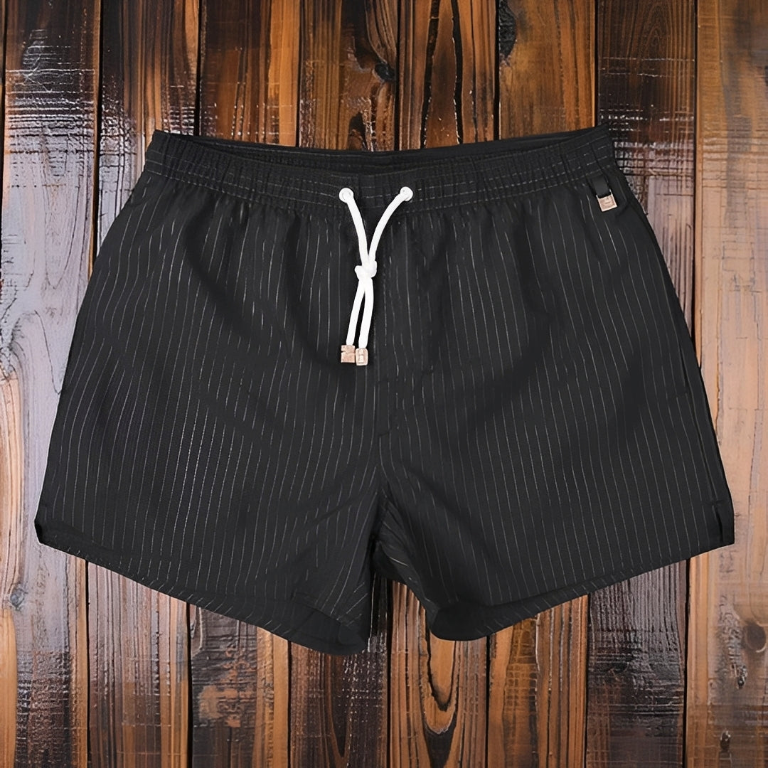 Gildar Herren Shorts Gestreift Sommer Leicht