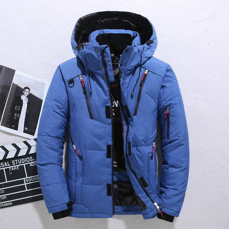 Herren Winterjacke Fell-Innenfutter Kapuze