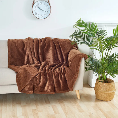 Wendbare Plüschdecke Weich Wasserdicht Fleckenbeständig