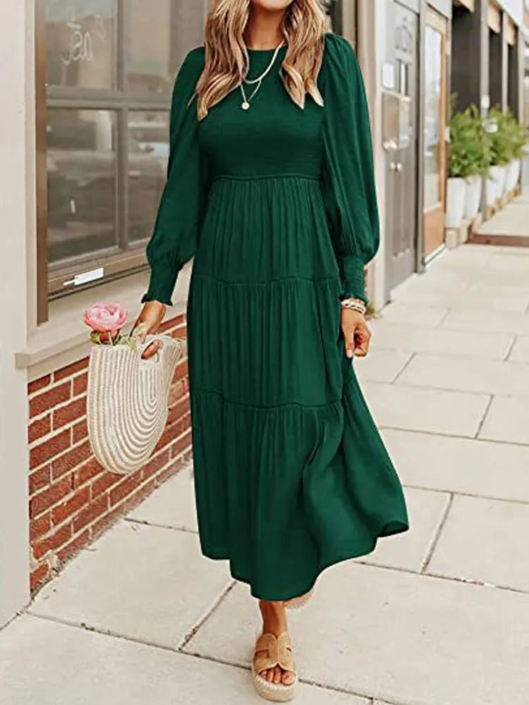 Damen Midi-Kleid Langärmlig mit Jackett