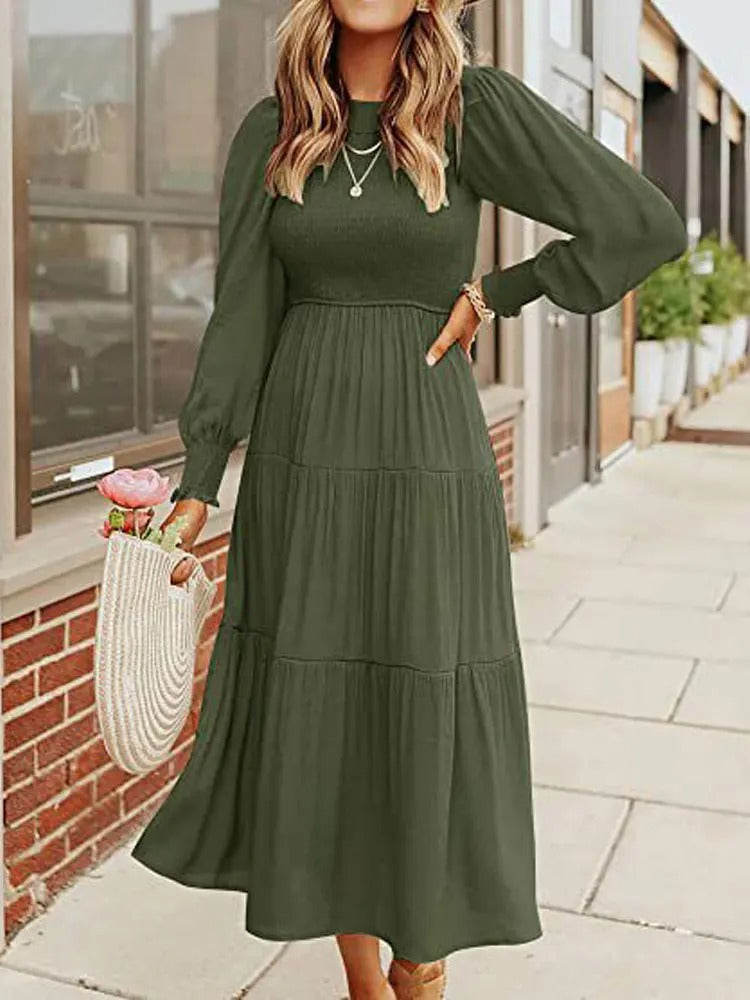 Damen Midi-Kleid Langärmlig mit Jackett