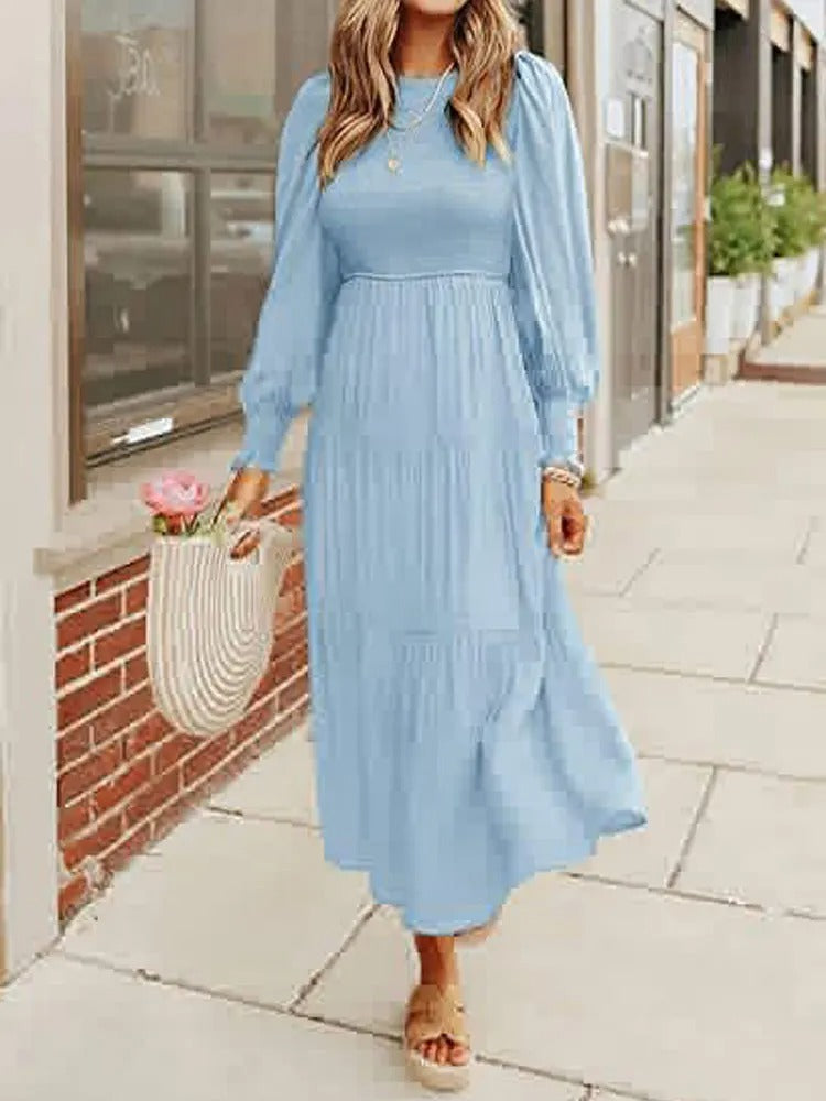 Damen Midi-Kleid Langärmlig mit Jackett