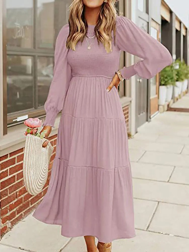 Damen Midi-Kleid Langärmlig mit Jackett