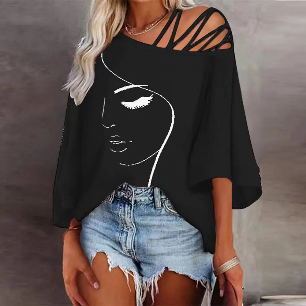 Norvielle Damen T-Shirt Bedruckt - Norvielle