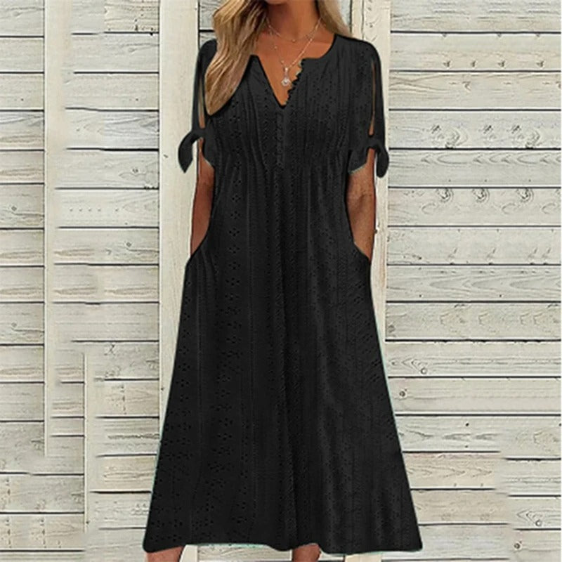 Norvielle Damen Spitzenkleid