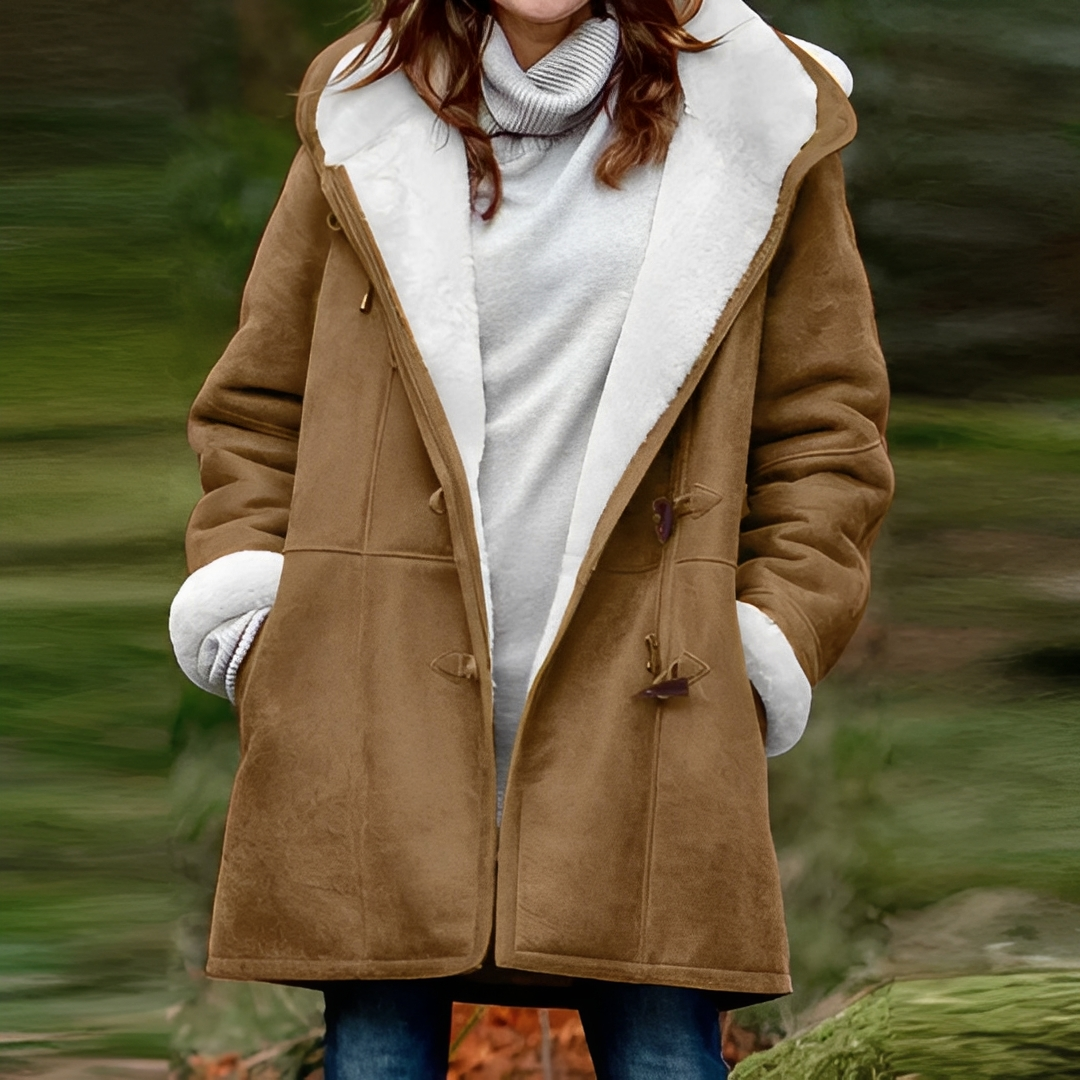 Damen Winterjacke Lang Warm Inese