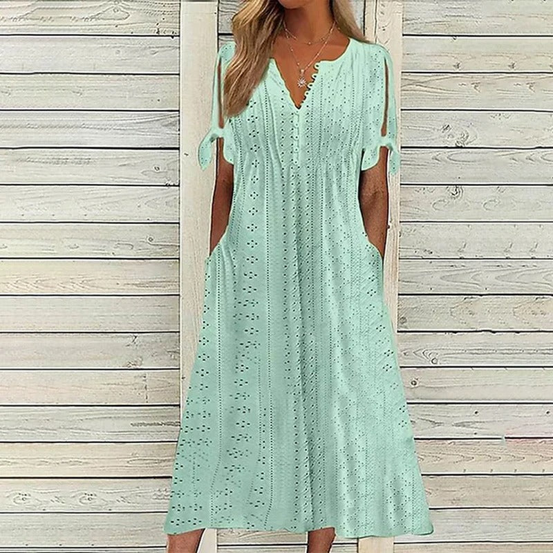 Norvielle Damen Spitzenkleid
