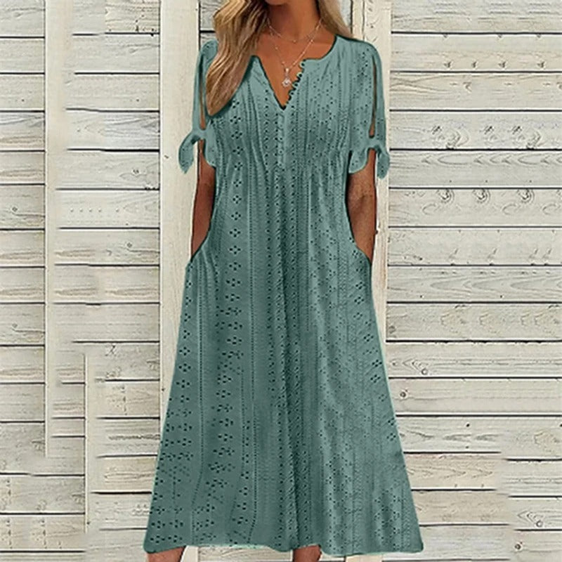 Norvielle Damen Spitzenkleid