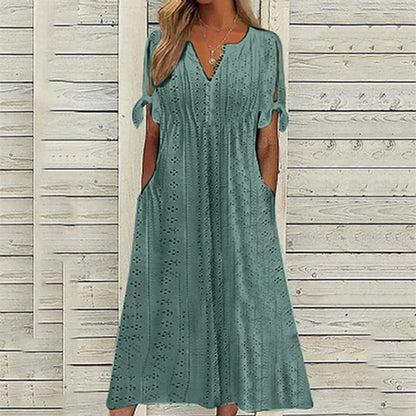 Norvielle Damen Spitzenkleid