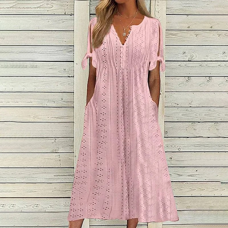 Norvielle Damen Spitzenkleid