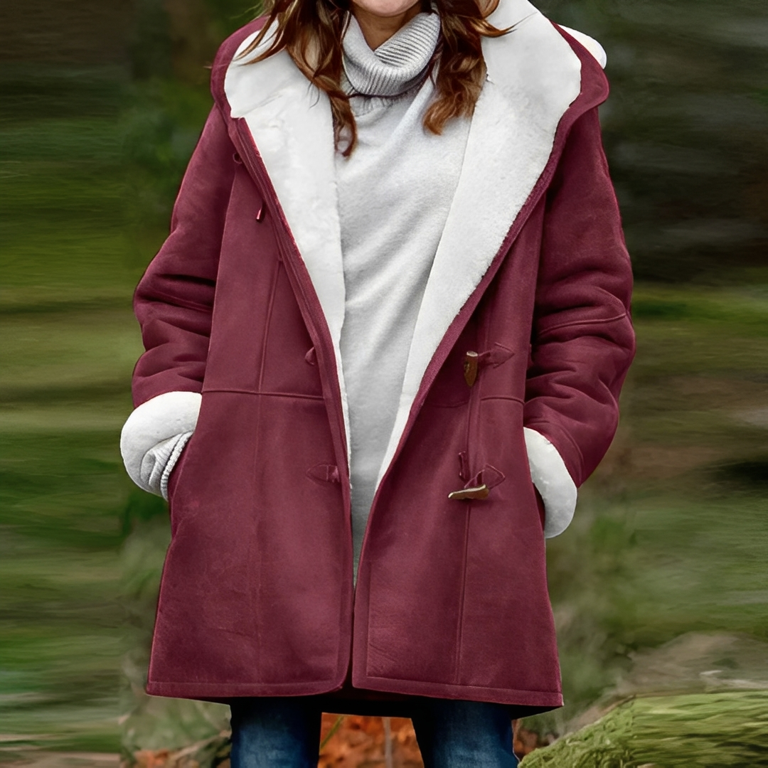 Damen Winterjacke Lang Warm Inese