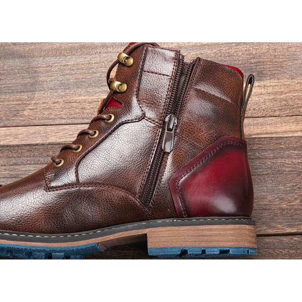 Herren Stiefeletten Knöchelhoch Schnürung