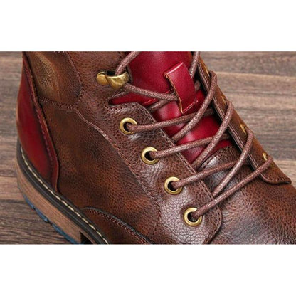 Herren Stiefeletten Knöchelhoch Schnürung