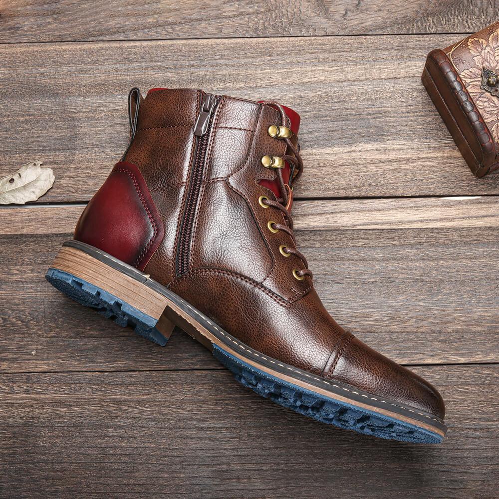 Herren Stiefeletten Knöchelhoch Schnürung