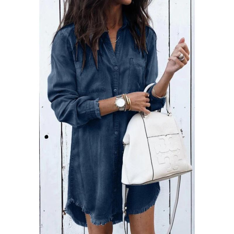 Norvielle Damen Denimkleid