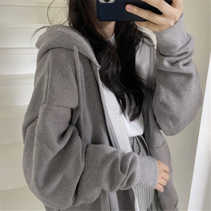 Almira Damen Oversized Parka Kapuze Taschen Bequem