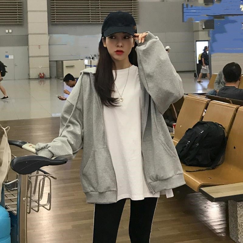 Almira Damen Oversized Parka Kapuze Taschen Bequem
