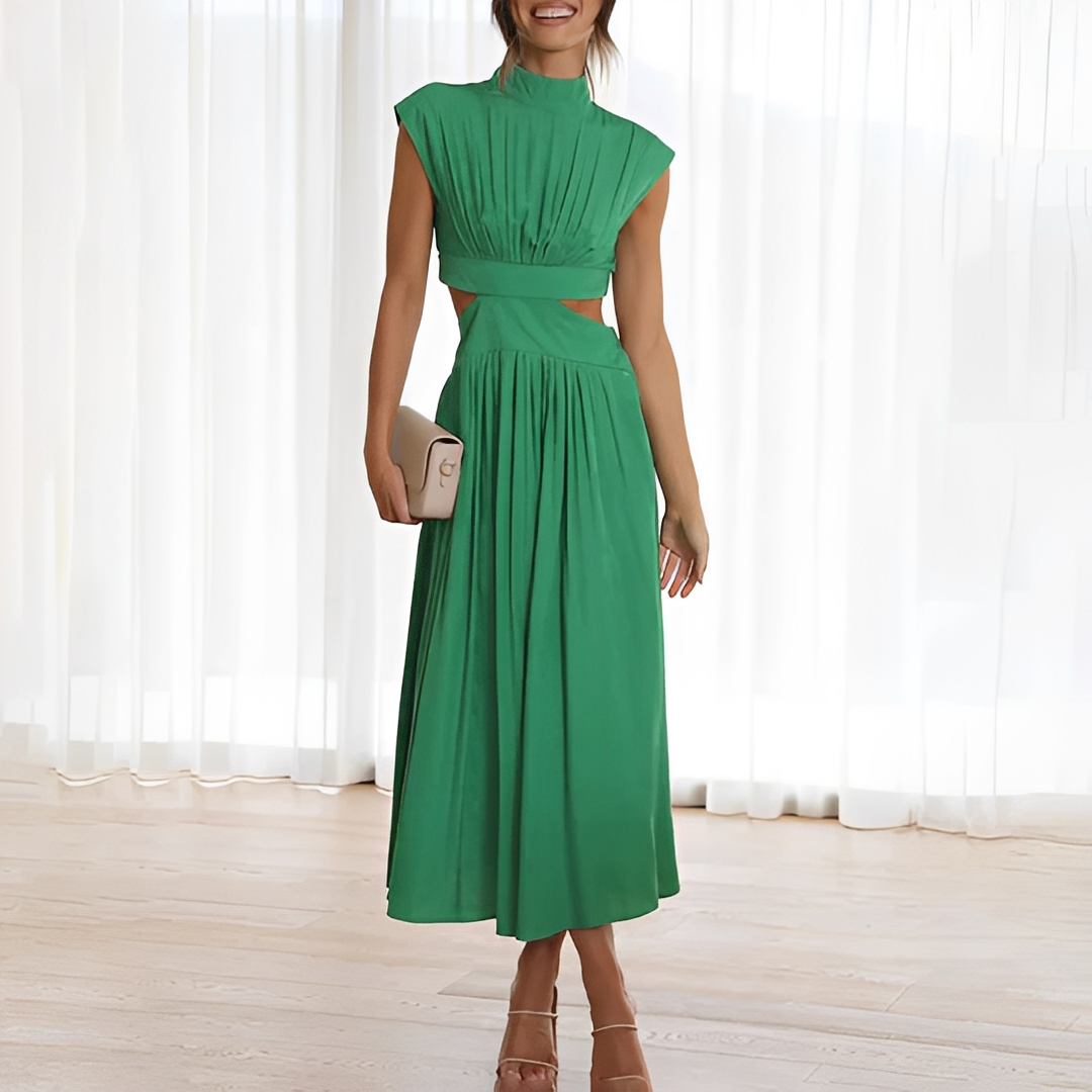 Damen Sommerkleid Ärmelfrei Elegantes Design