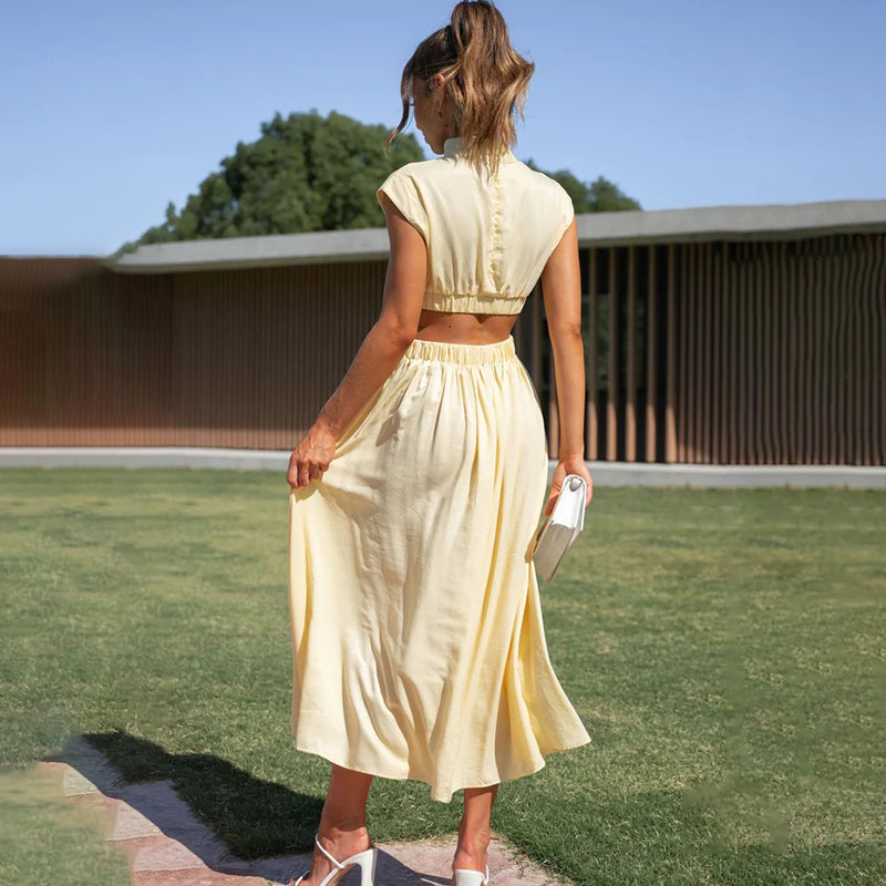 Damen Kleid Einfach Elegant für Jeden Anlass