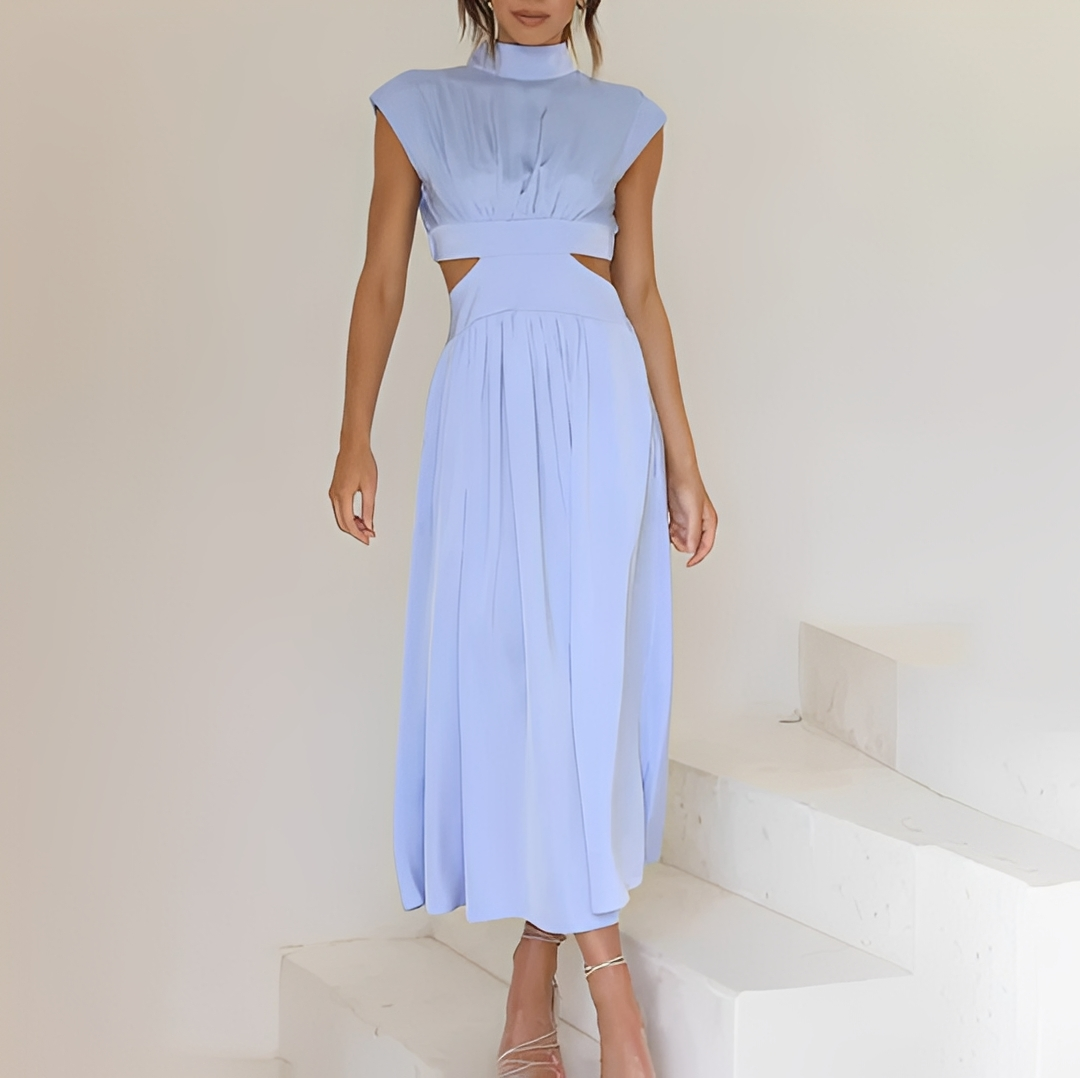 Damen Sommerkleid Ärmelfrei Elegantes Design