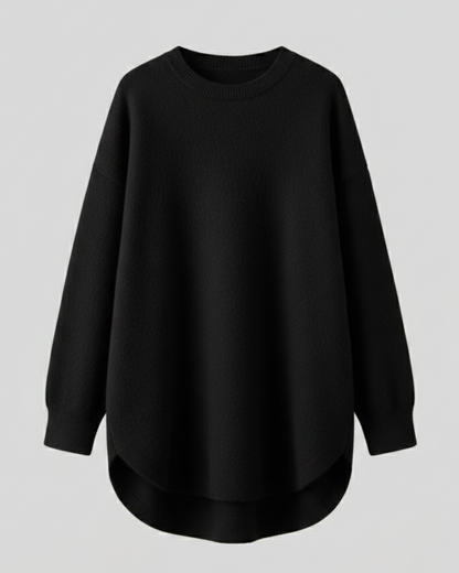 Damen Oversized Pullover aus Wolle Beige