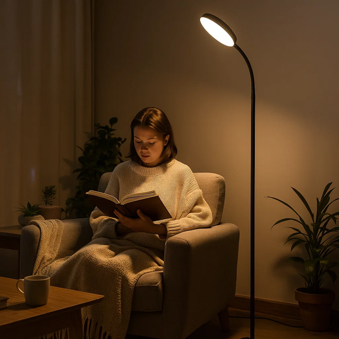 LED-Stehlampe Minimalistisch Warmweiß