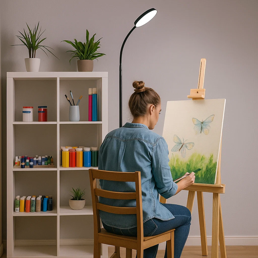 LED-Stehlampe Minimalistisch Warmweiß