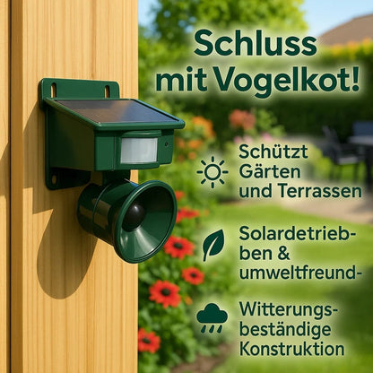 Vogelabwehrgerät für Balkon und Garten, Tauben Vertreiben, Ultraschall