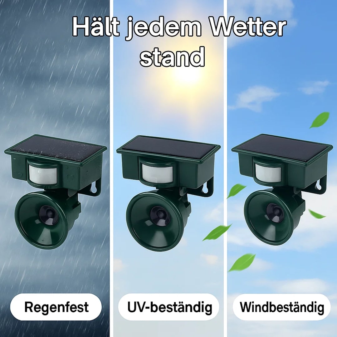 Vogelabwehrgerät für Balkon und Garten, Tauben Vertreiben, Ultraschall