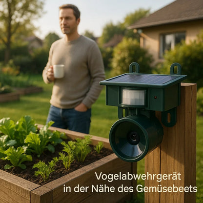 Vogelabwehrgerät für Balkon und Garten, Tauben Vertreiben, Ultraschall