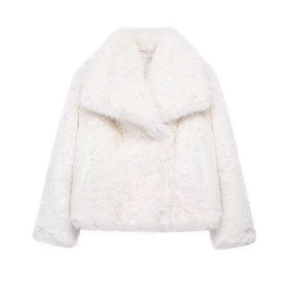 Damen Pelzjacke Warm Stilvoll